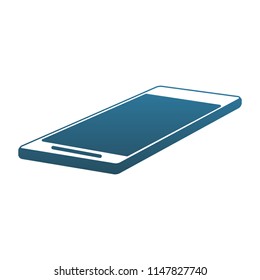 Smartphone mobile technology blue lines