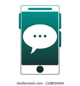 Smartphone mobile technology blue lines