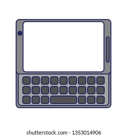 Smartphone mobile technology blue lines