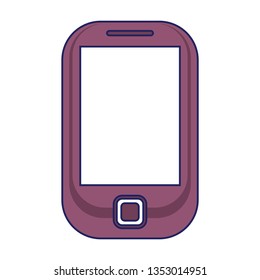 Smartphone mobile technology blue lines
