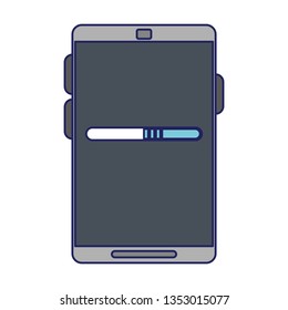 Smartphone mobile technology blue lines