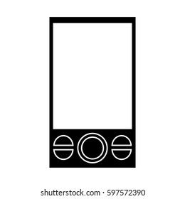 smartphone mobile technology communication pictogram