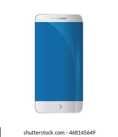 smartphone mobile technology gadget icon. Isolated and flat vecctor illustration