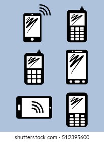 Smartphone mobile technology icon vector illustration graphic design