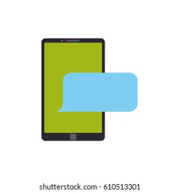 Smartphone mobile technology icon vector illustration graphic design