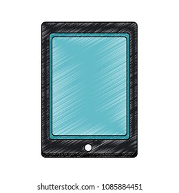 Smartphone mobile technology scribble