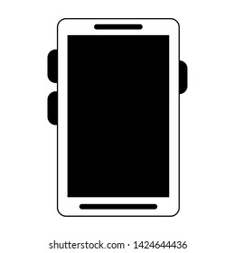 Smartphone mobile technology symbol vector illustration graphic design