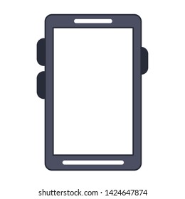 Smartphone mobile technology symbol vector illustration graphic design