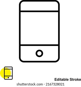 Smartphone Mobile Vector Line Icon
