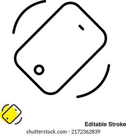 Icono de línea de vector móvil de Smartphone