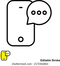 Vectorline-Symbol für Smartphone-Handys