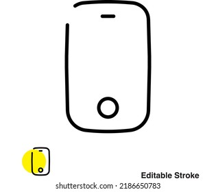 Icono de línea de vector móvil de Smartphone