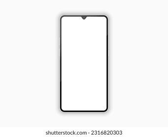smartphone mock up. vector illustration