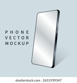 Smartphone mockup with blank screen