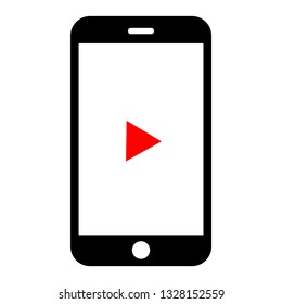 Smartphone mockup with blank screen. Black vector frameless smart phone, cellphone isolated on white background