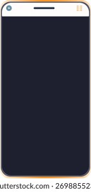 Maqueta de teléfono inteligente con pantalla en blanco, perfecta para App o pantalla de diseño de Sitio web