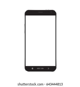 Smartphone mockup with blank screen vector
