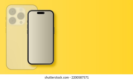 smartphone mockup design vector for content creator