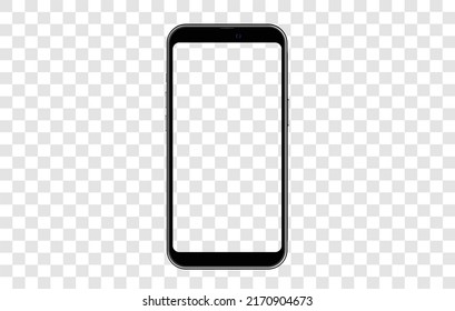 Smartphone Mockup Frame Less Blank Screen Stock Vector (Royalty Free ...