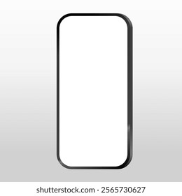 Smartphone Mockup, icon Mobile phone display, device blank screen. Vector illustration