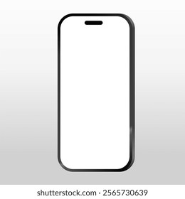 Smartphone Mockup, icon Mobile phone display, device blank screen. Vector illustration