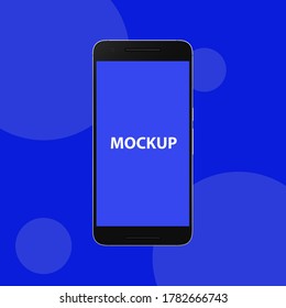 Smartphone mockup isolated flat design