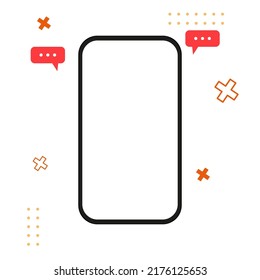 Logo de la parodia de Smartphone. Gráficos vectoriales