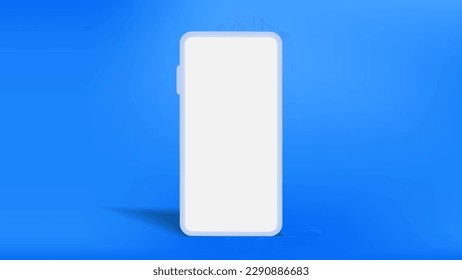 Smartphone mockup minimal vector background