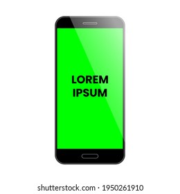 smartphone mockup on white background, vector
