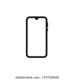 Smartphone mockup. Realistic vector art