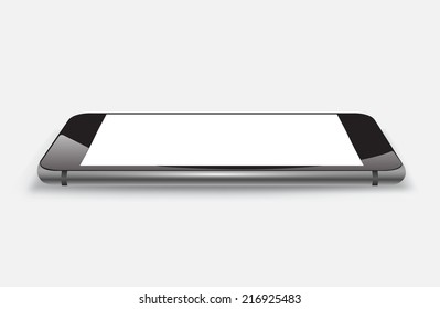 Smartphone  mockup realistic vector file. Can use for object printing and website. Game or application mockup.