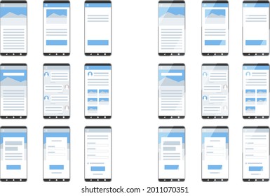 Ilustración vectorial de la serie de parodias de Smartphone