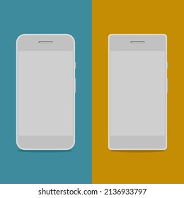 Burla de Smartphone con diseño sencillo. smartphone de simulación de diseño plano