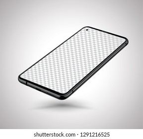 Smartphone mockup Transparency screen for easy place demo in to screen. Vector illustration for technology.