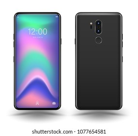Smartphone mockup vector illustration.
