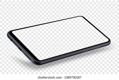 Smartphone mockup vector illustration for technology advertising element and easy place demo on screen.