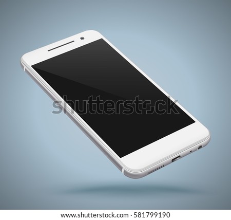 Smartphone mockup vector realistic. Vector illustration.