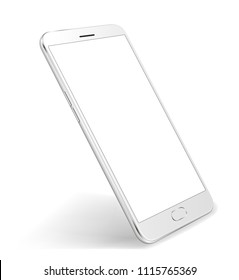 Smartphone mockup white color