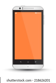 Smartphone mockups vector realistic style. Can use for printing, website, apps element. background for application mockups.