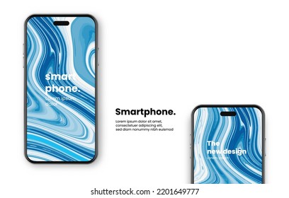 smartphone model template and Abstract wallpaper   replaceable smartphone screen models   smartphone mockup