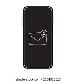 Smartphone Modern 2023 Vector Icon Illustration