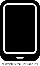 Smartphone Modern Black Icon Design