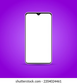 Smartphone Modern Blank Modelo aislado de presentación de medios sociales plantilla Vector de presentación
