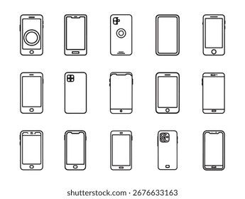 Smartphone Moderne Gerätetechnologie Digitales Symboldesign
