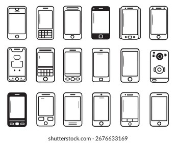 Smartphone Modern Device Technology Digital Icon Design
