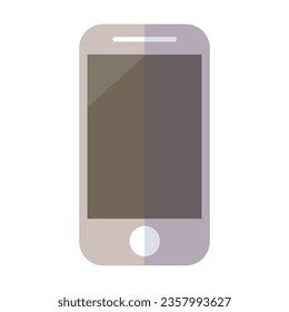 Smartphone. Modern high tech electronic device cartoon illustration. Technology concept. Colored flat vector isolated on white background