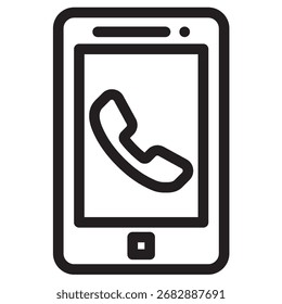 Smartphone Modern Vector Icon – Minimal Illustration Symbol Template for Web Mobile App UI Design