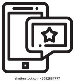 Smartphone Modern Vector Icon – Minimal Illustration Symbol Template for Web Mobile App UI Design