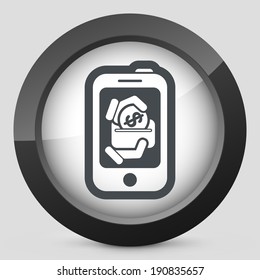 Smartphone money icon