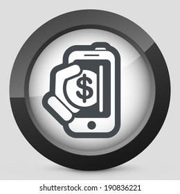 Smartphone money icon